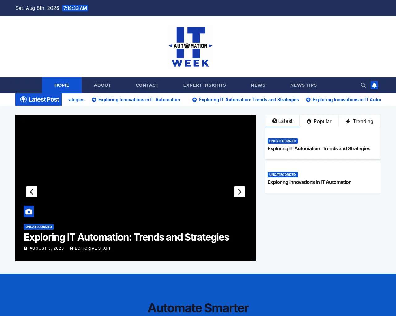 Screenshot of itautomationweek.com