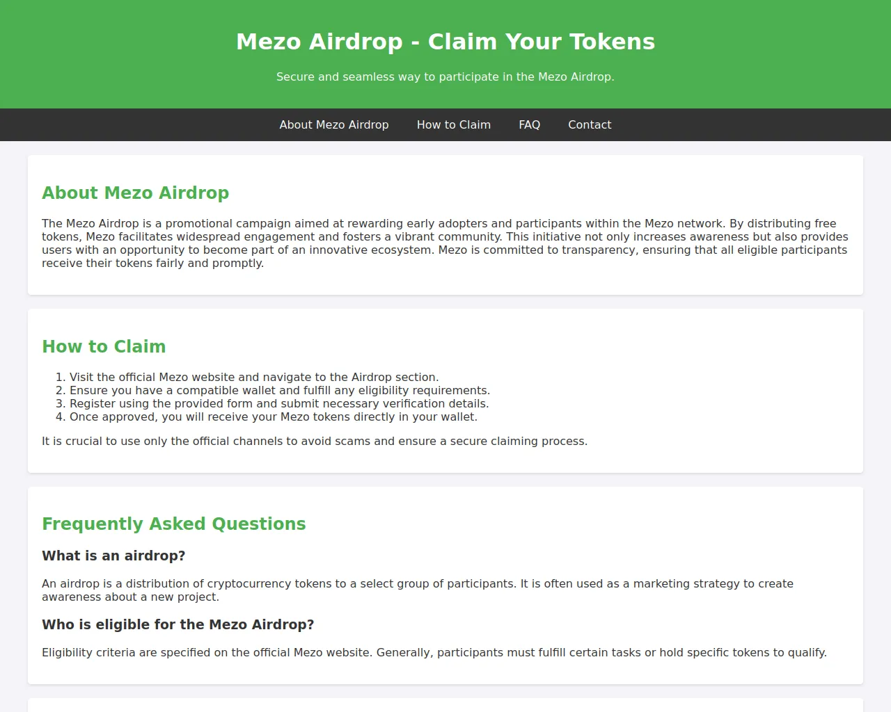 Screenshot of airdropmezo.live