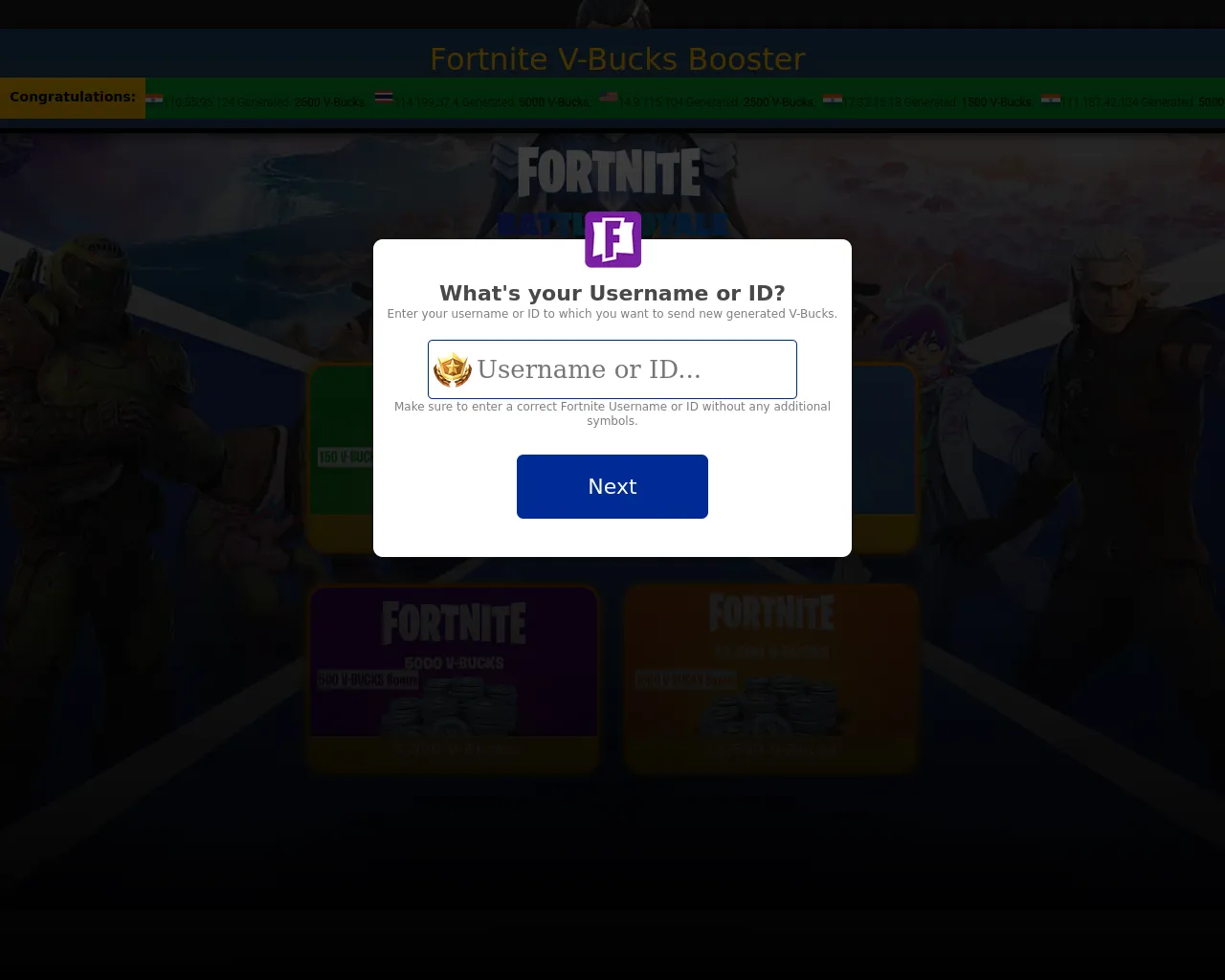 Screenshot of vbucks-booster.pages.dev