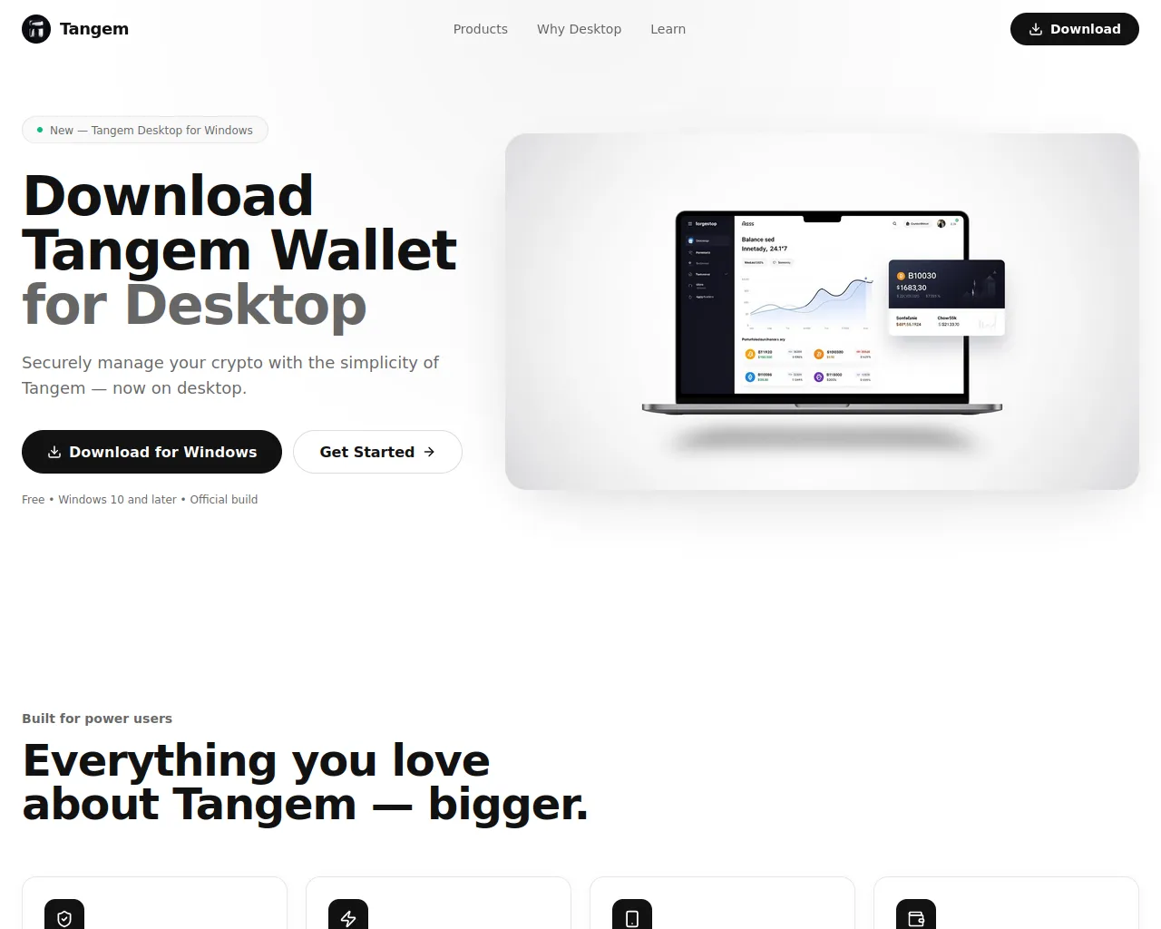 Screenshot of tangemwalletdesktop.icu