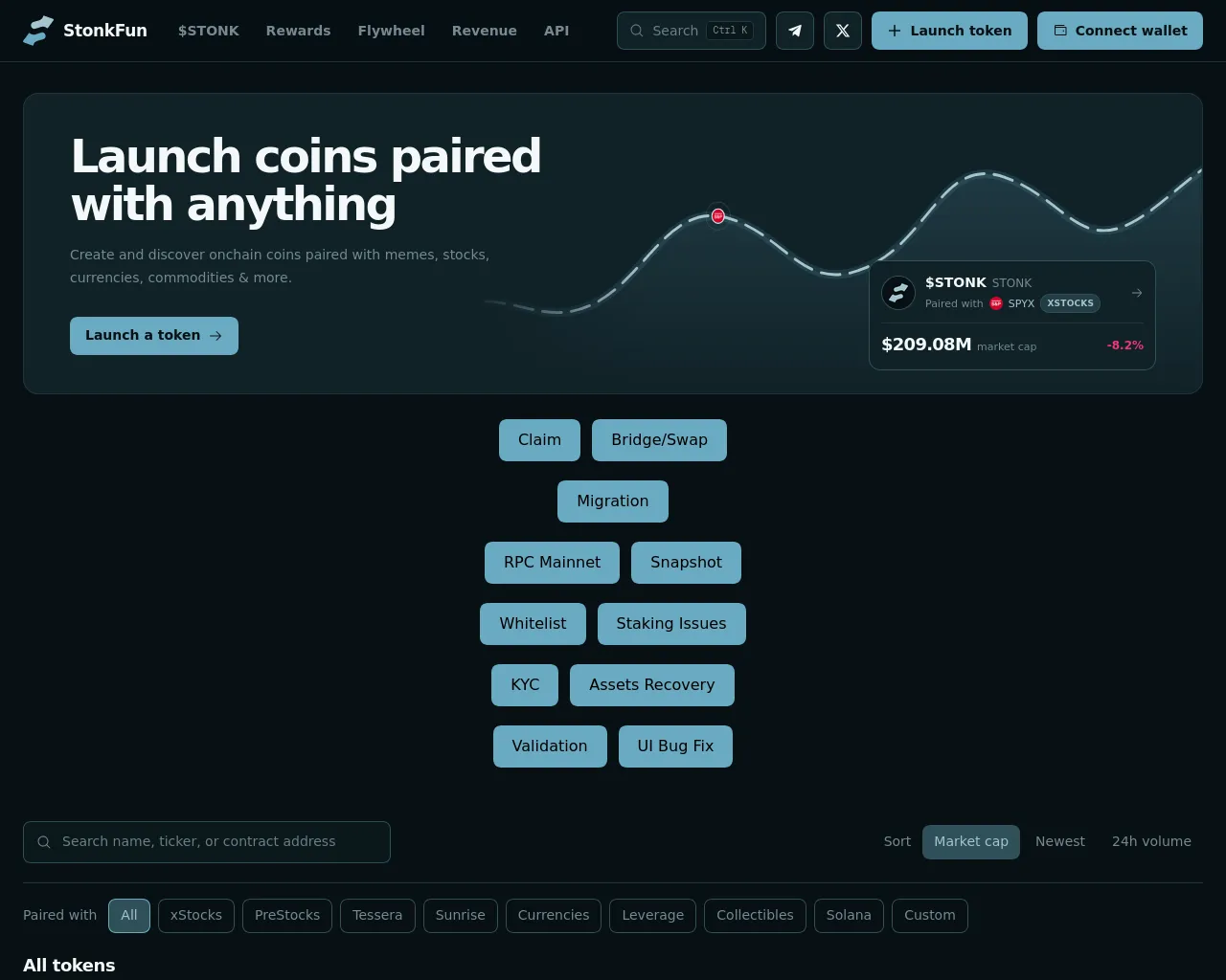 Screenshot of m-stonkfun.xyz
