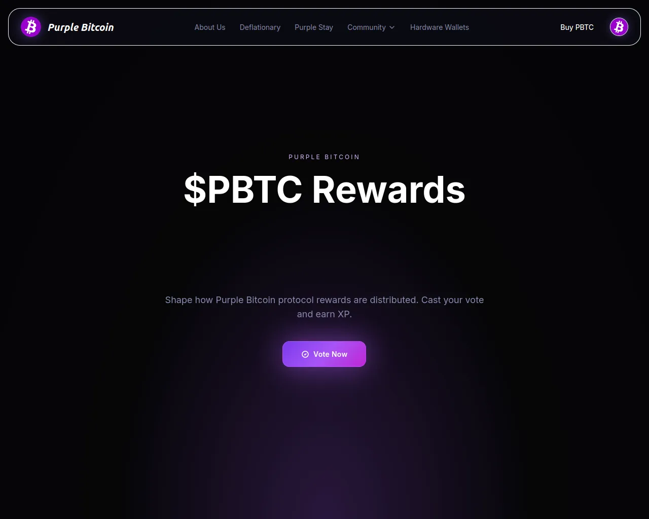 Screenshot of purplebtc-allocations.xyz