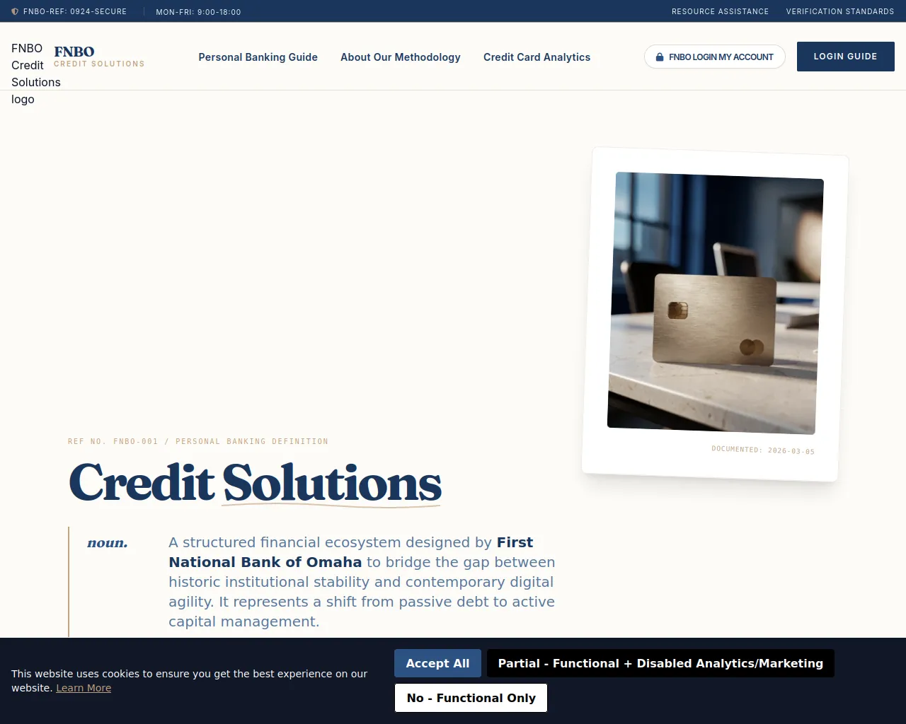 Screenshot of fnbocreditus.credit