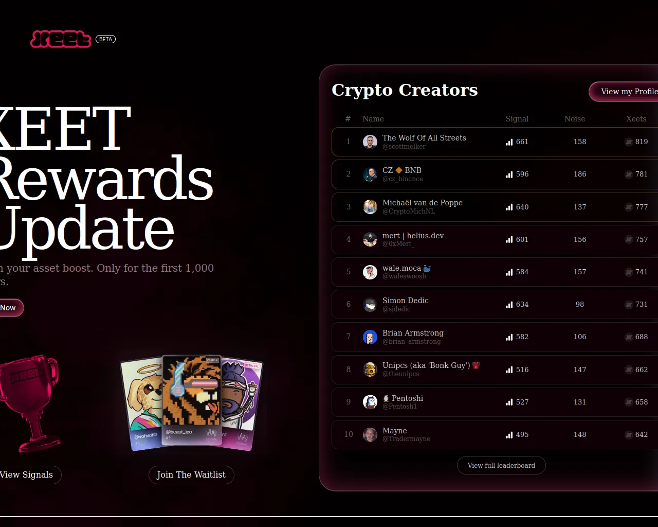 Screenshot of vote-xeetxai.pages.dev