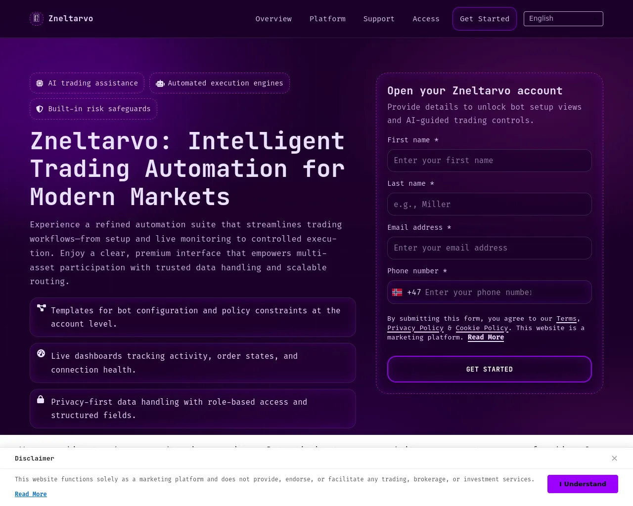 Screenshot of zneltarvosoft.com