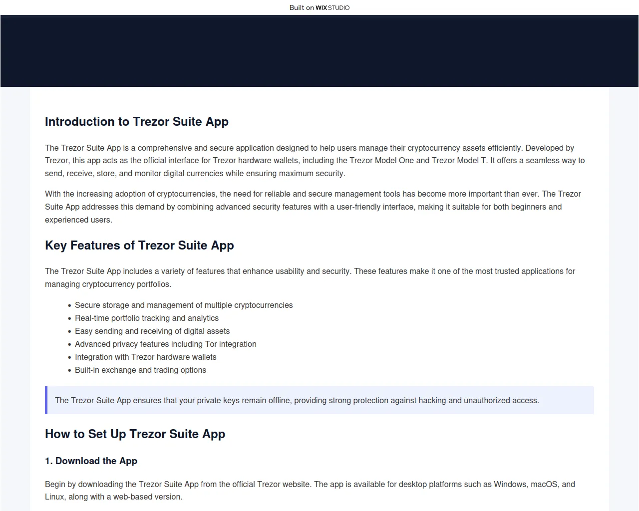 Screenshot of engsuite.wixstudio.com