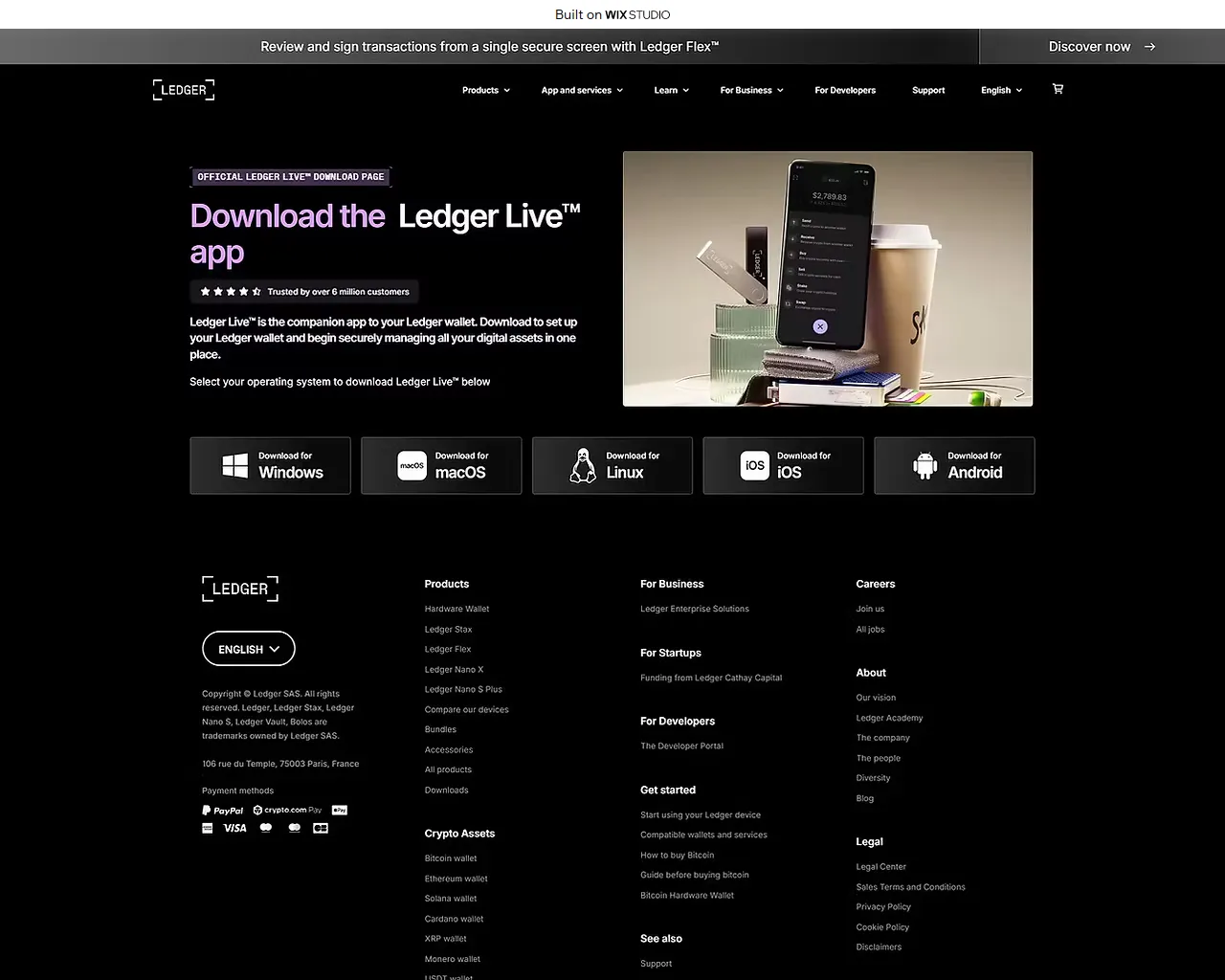 Screenshot of openlivedesktop.wixstudio.com