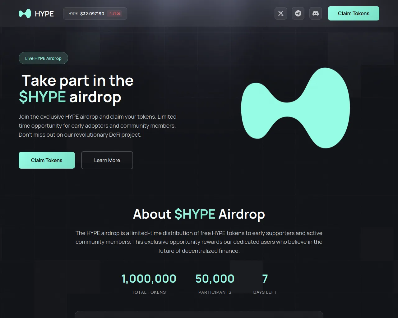 Screenshot of hyperliquid-sol.live