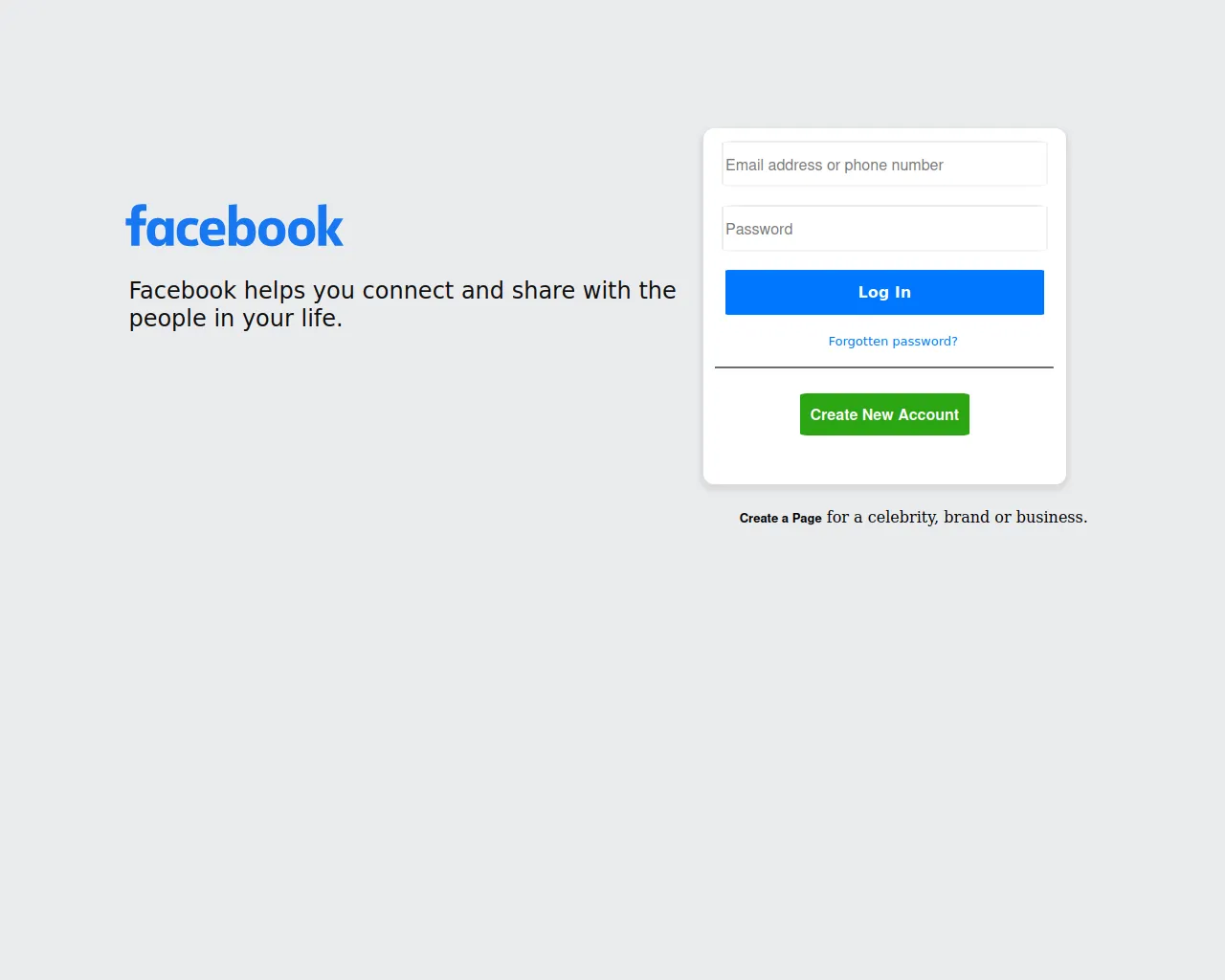 Stored capture of facebook-login-clone-nine.vercel.app