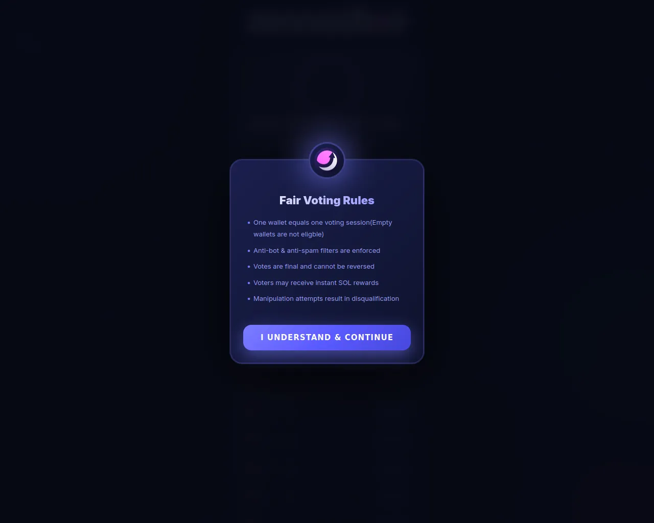 Screenshot of moonshotvoting.top