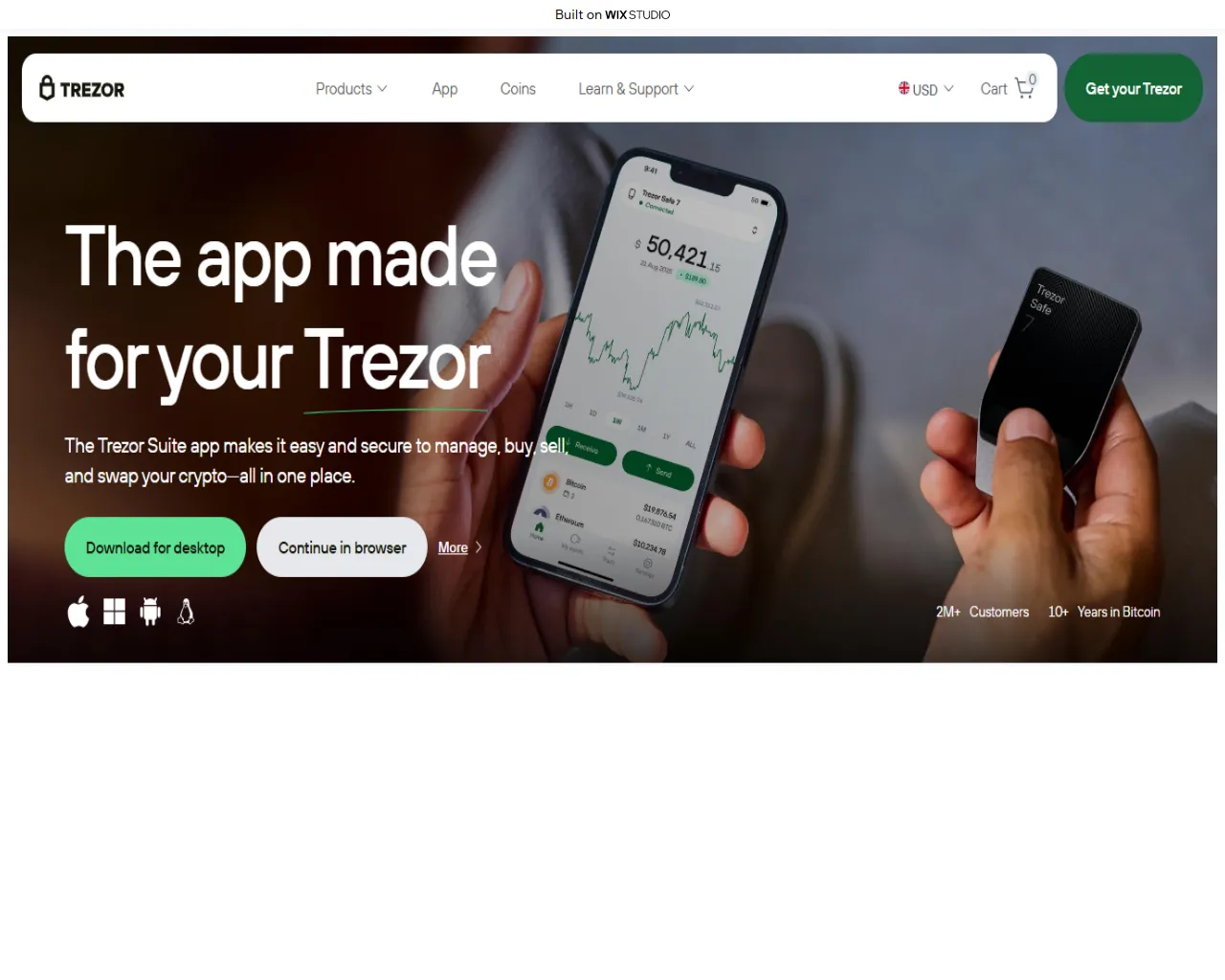 Screenshot of officialt-trezsuites.wixstudio.com