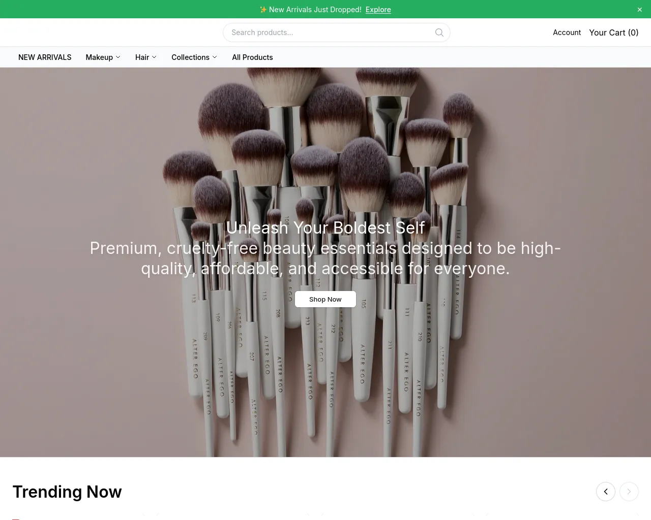 Screenshot of aeblush.shop