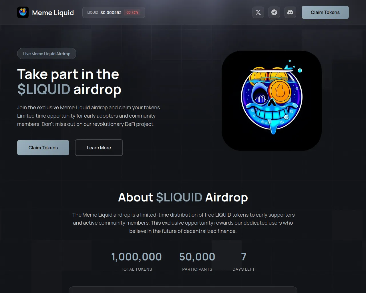 Screenshot of events-llquid.fun