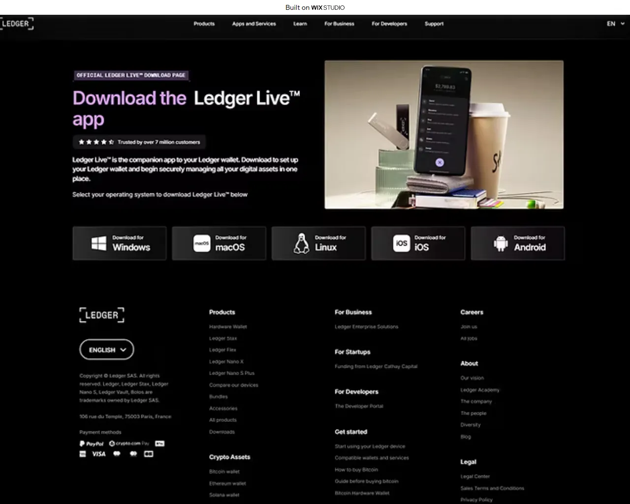 Screenshot of desktop-cloud.wixstudio.com