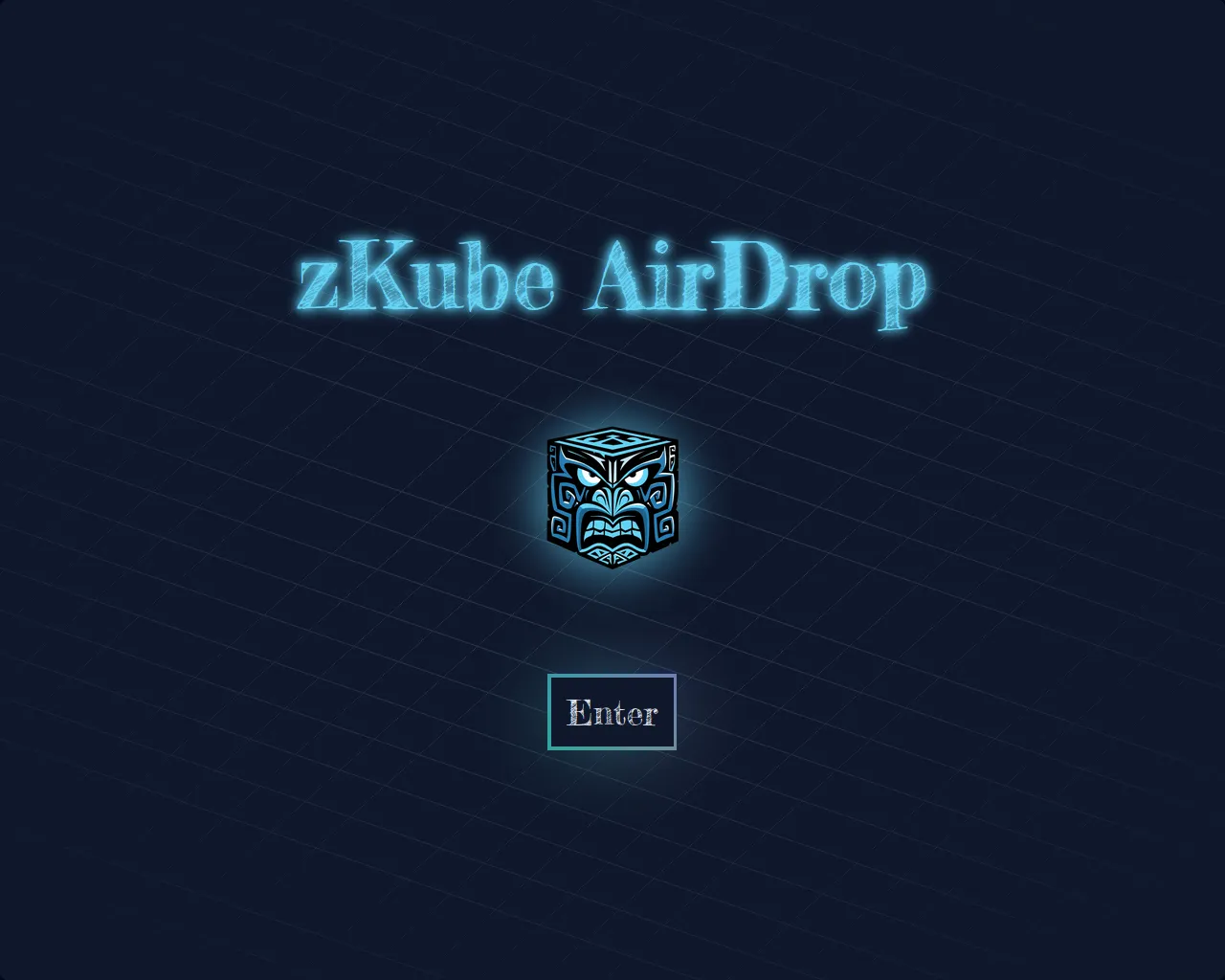 Screenshot of claim.zkube.xyz