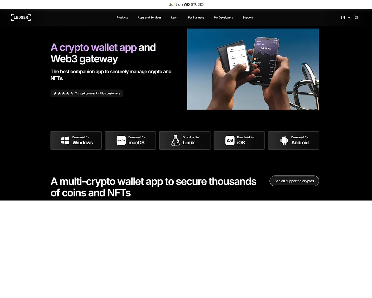 Screenshot of value-livedesktop.wixstudio.com
