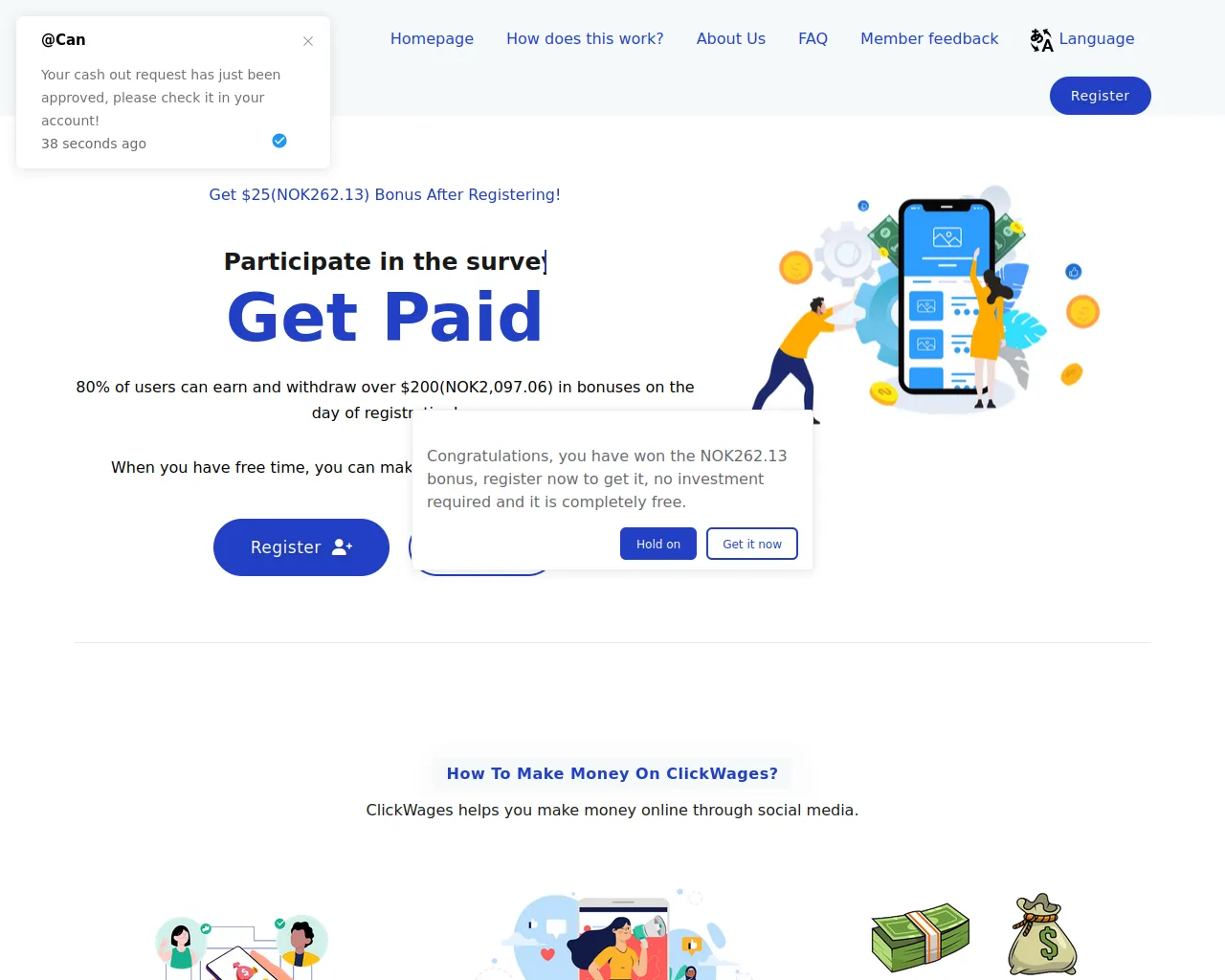 Screenshot of easywgcash.top
