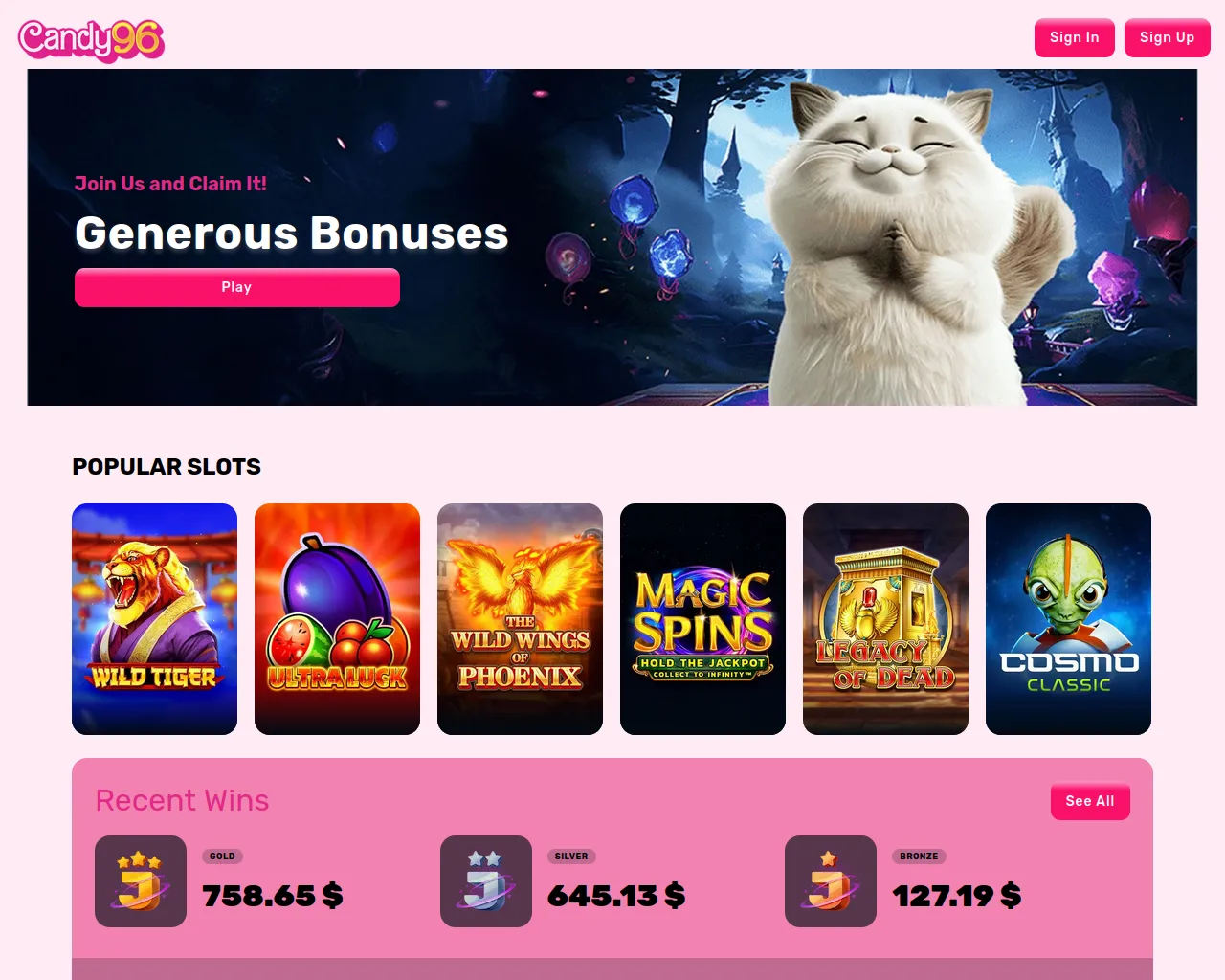 Screenshot of candy96-australia.com