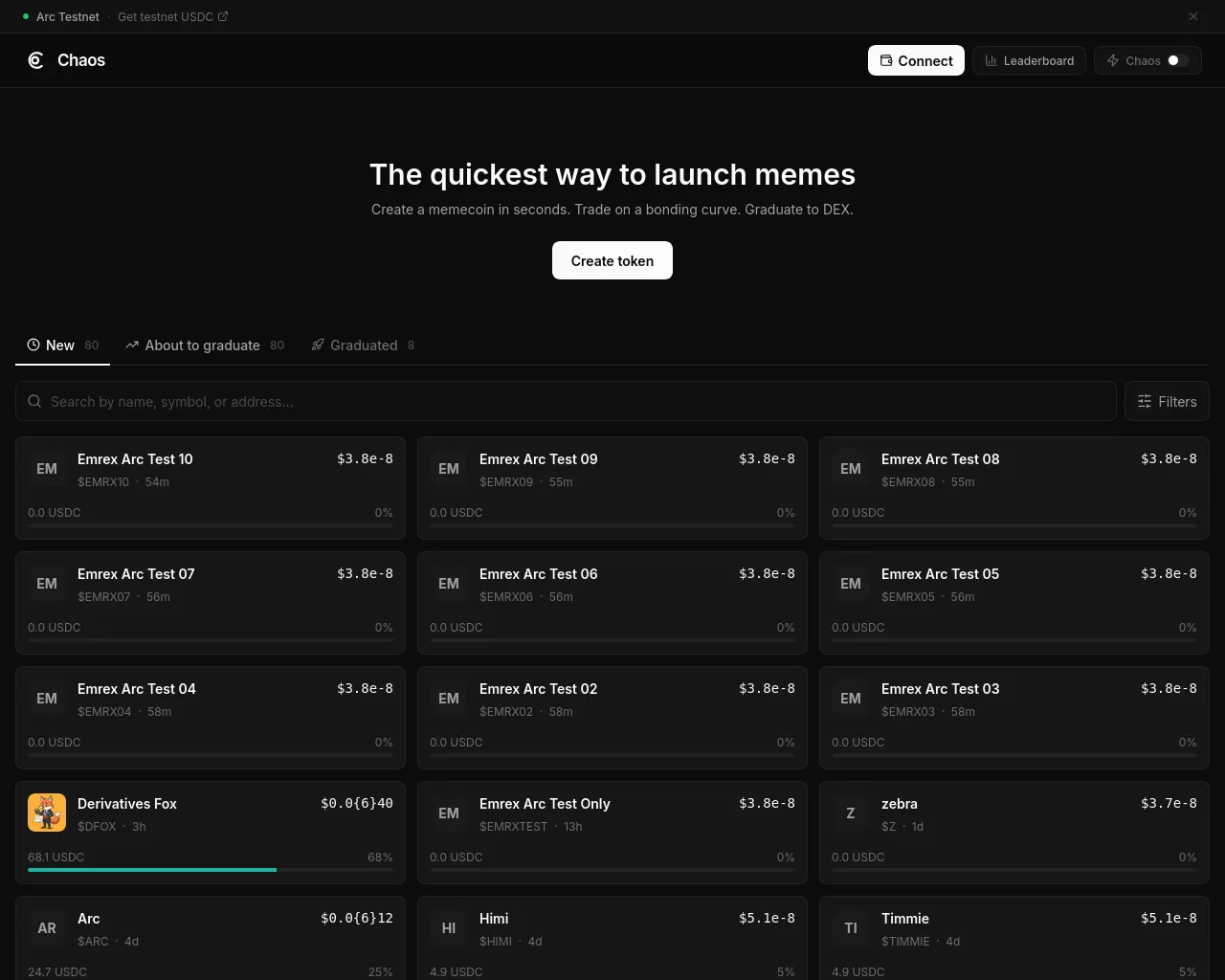 Screenshot of chaos.omeganetwork.co
