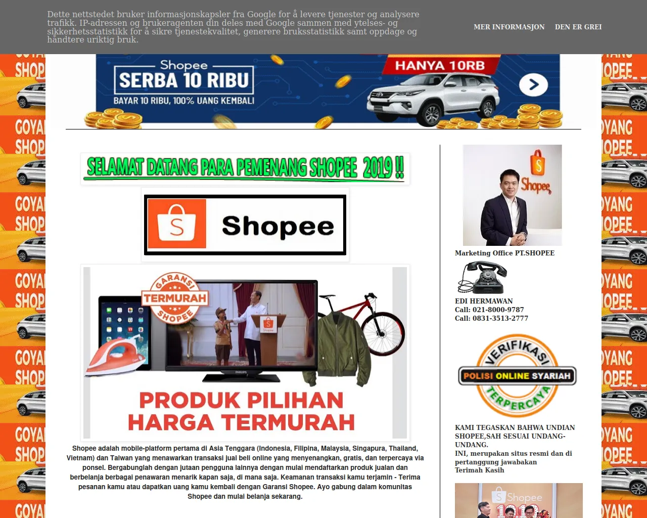 Screenshot of ptshopee2777.blogspot.com