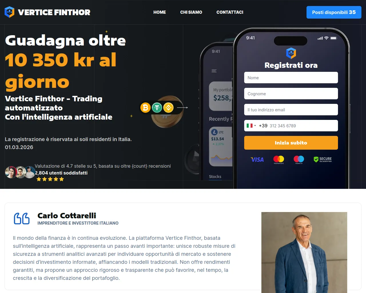 Screenshot of vertice-finthor.com