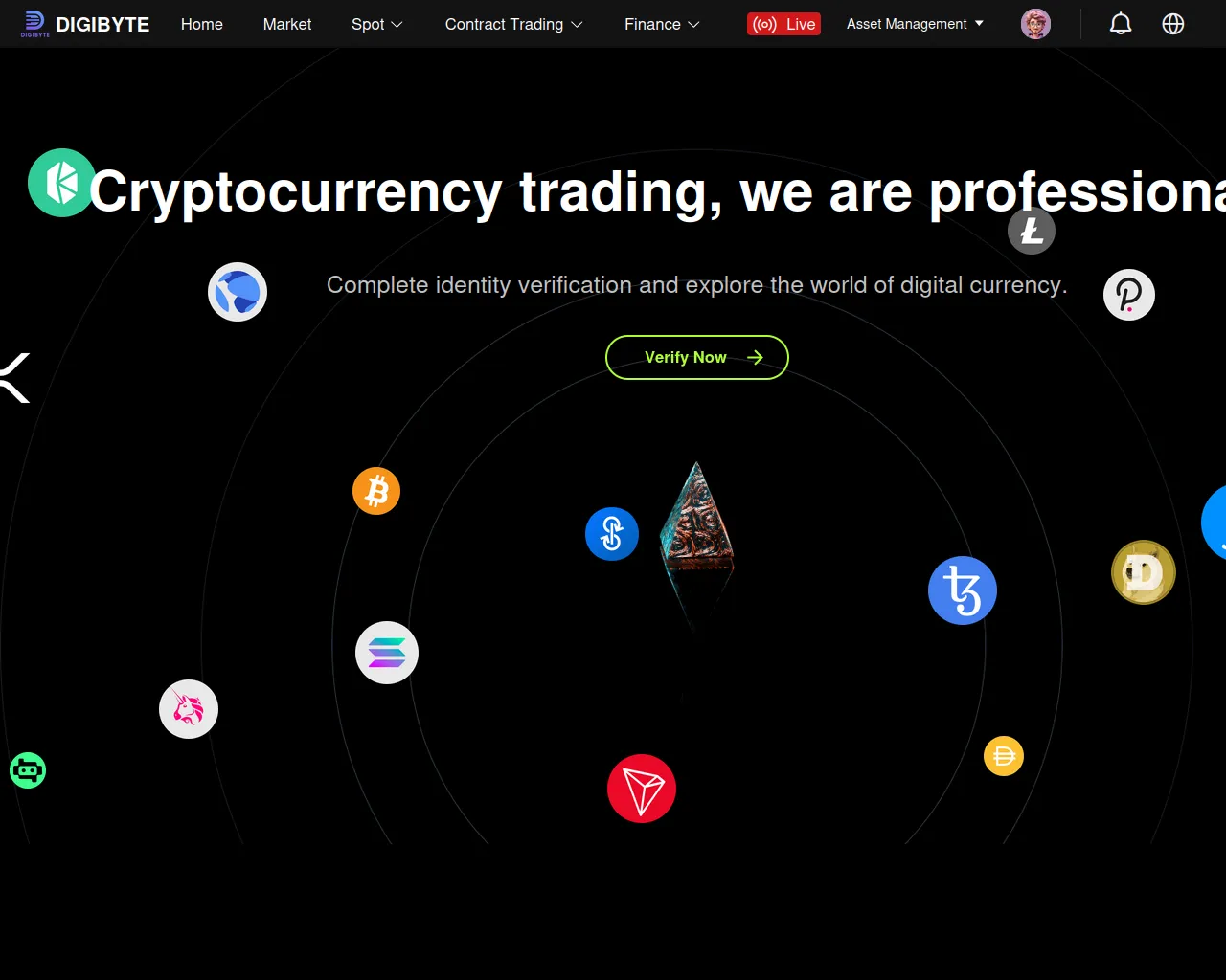 Screenshot of digibytetrade.net