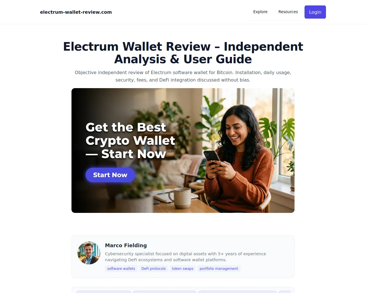 Screenshot of electrum-wallet-review.com
