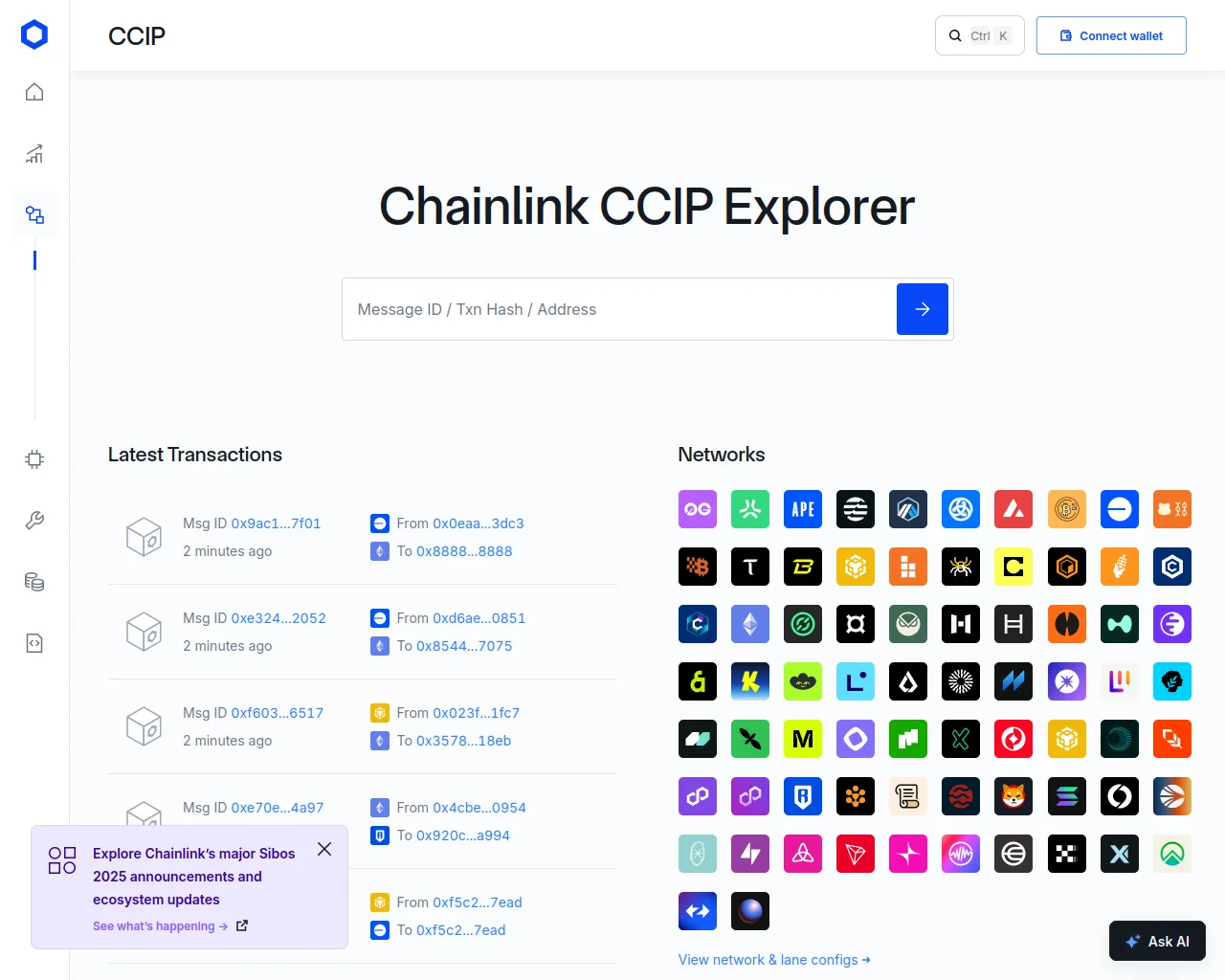 Screenshot of ccip-fbg5qxicj-chainlinklabs.vercel.app