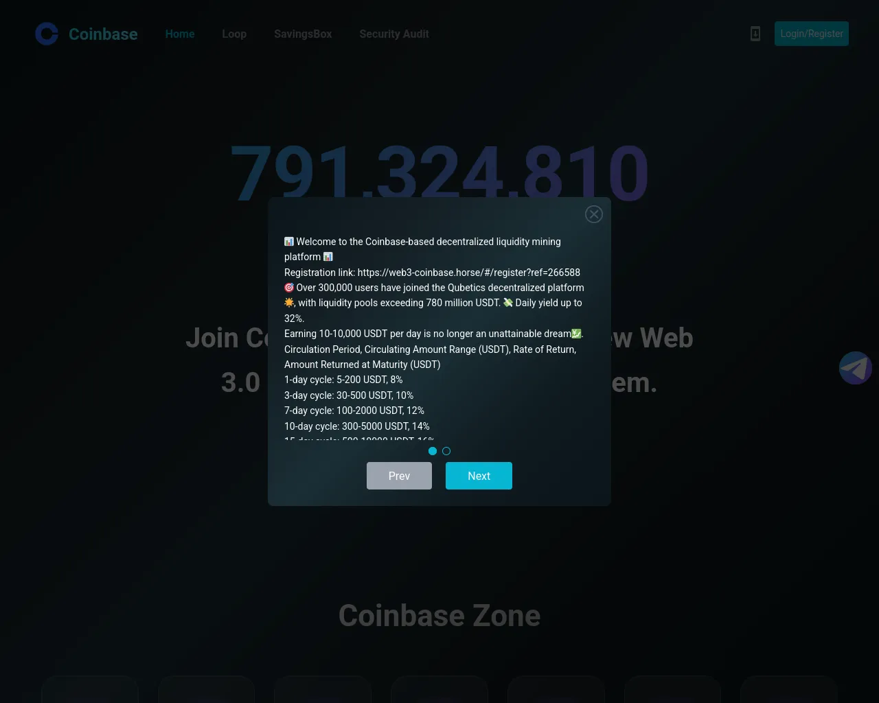 Screenshot of web3-coinbase.top