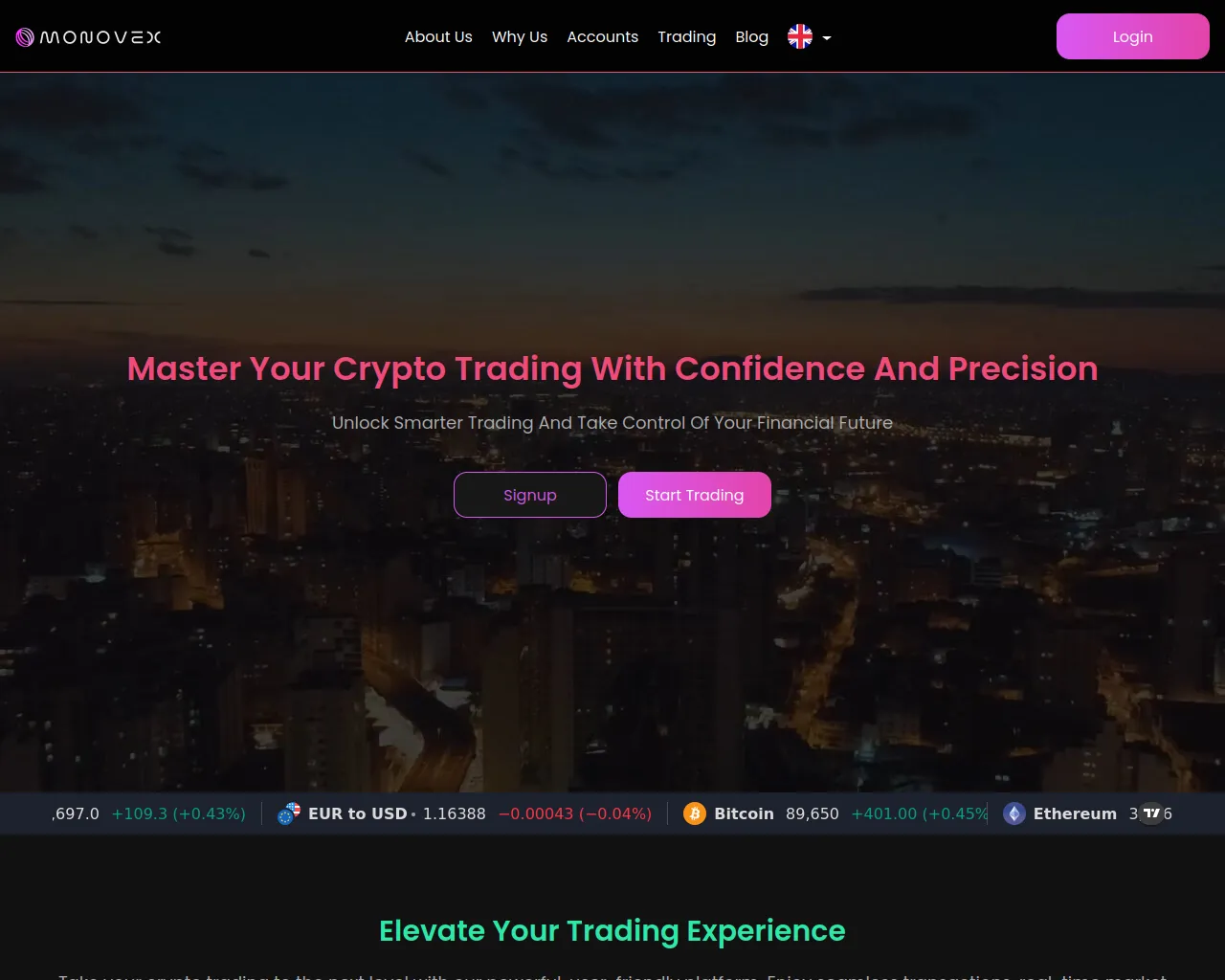 Screenshot of monovex.com
