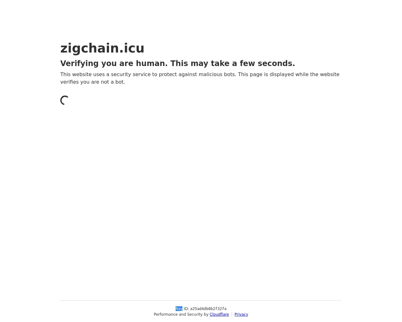 Screenshot of zigchain.icu
