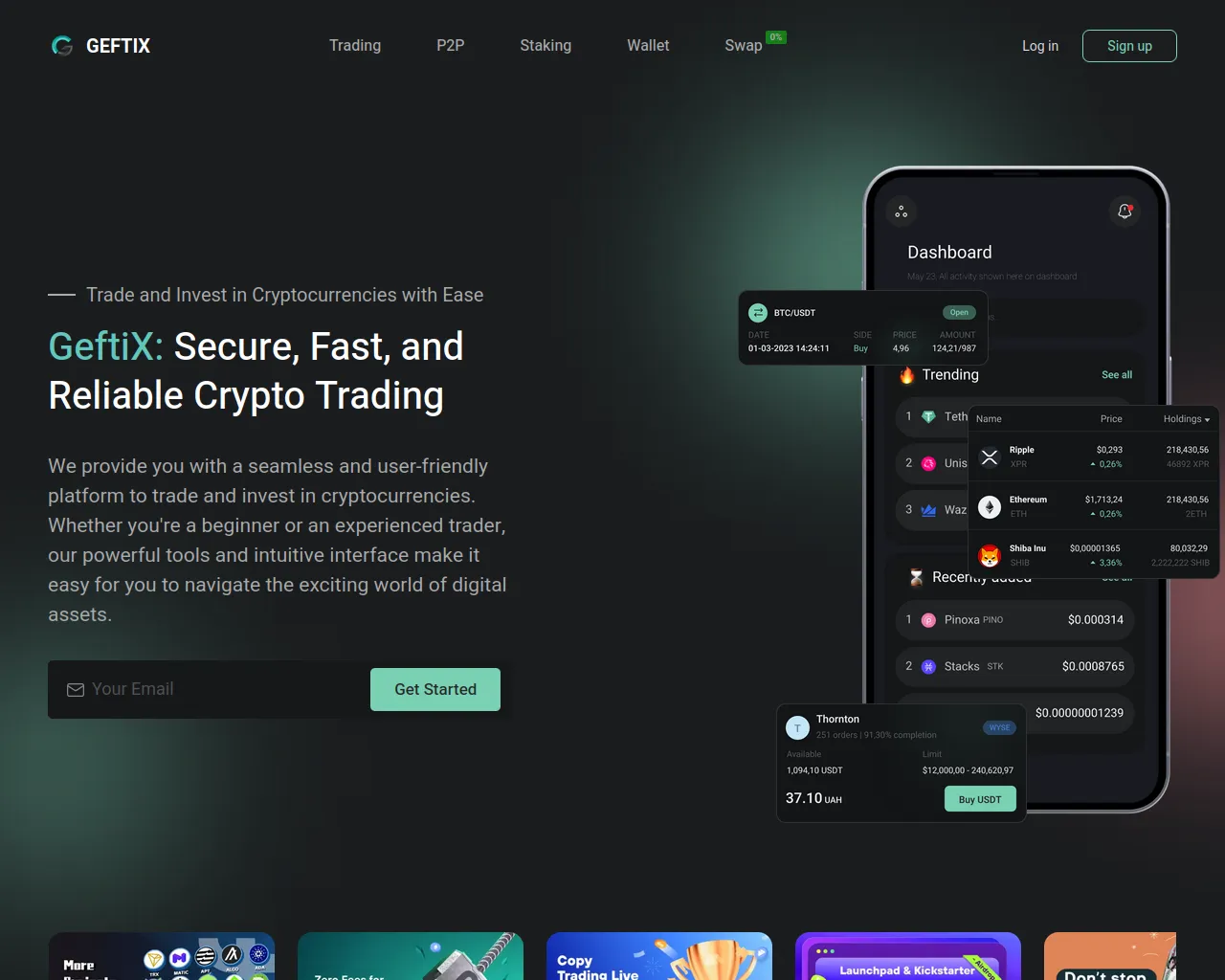 Screenshot of geftix.com
