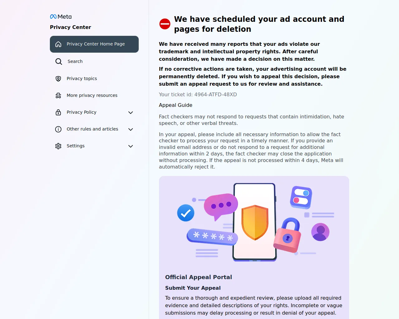 Screenshot of ad-account-watch-service-console.pages.dev