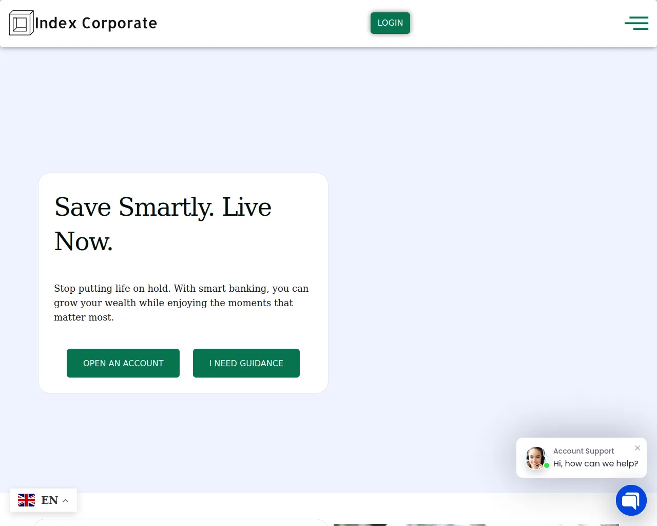 Screenshot of indexcorporateinternational.com