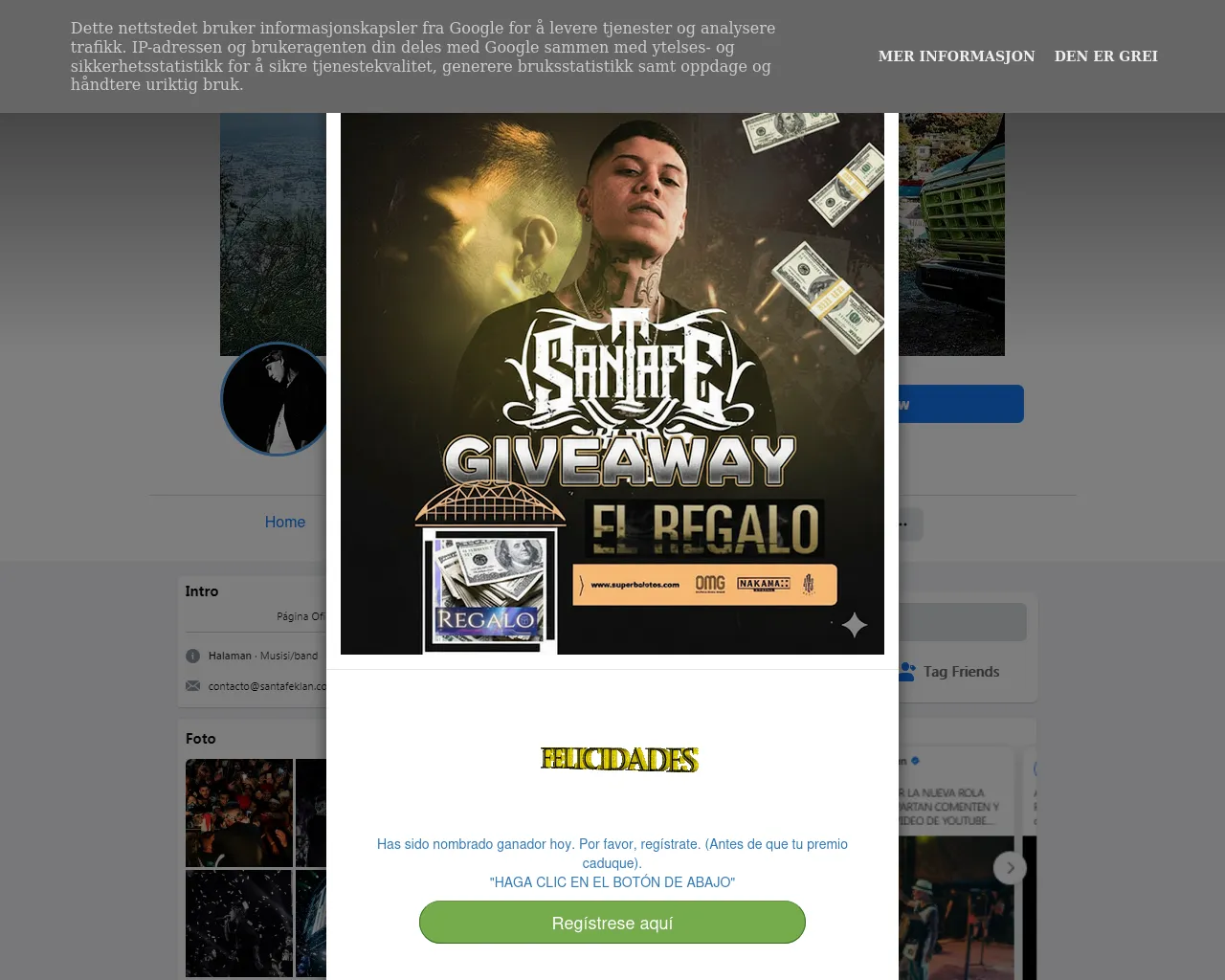 Screenshot of santafeklansdonarehjytydf.blogspot.com