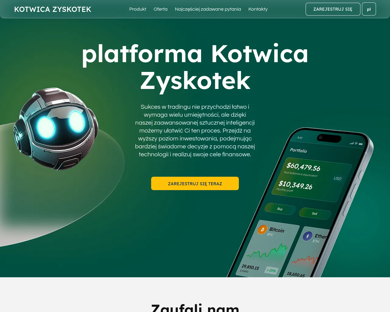 Screenshot of kotwica-zyskotek.com