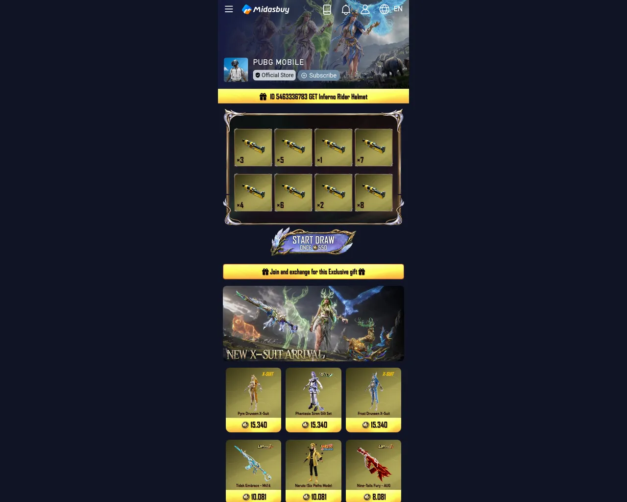 Screenshot of redemption.officiall-events.com