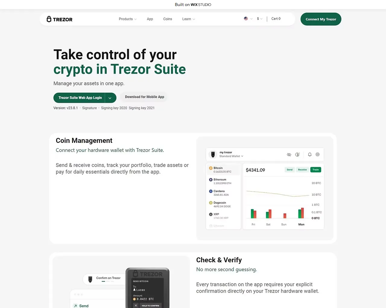 Screenshot of officialapps-suites.wixstudio.com