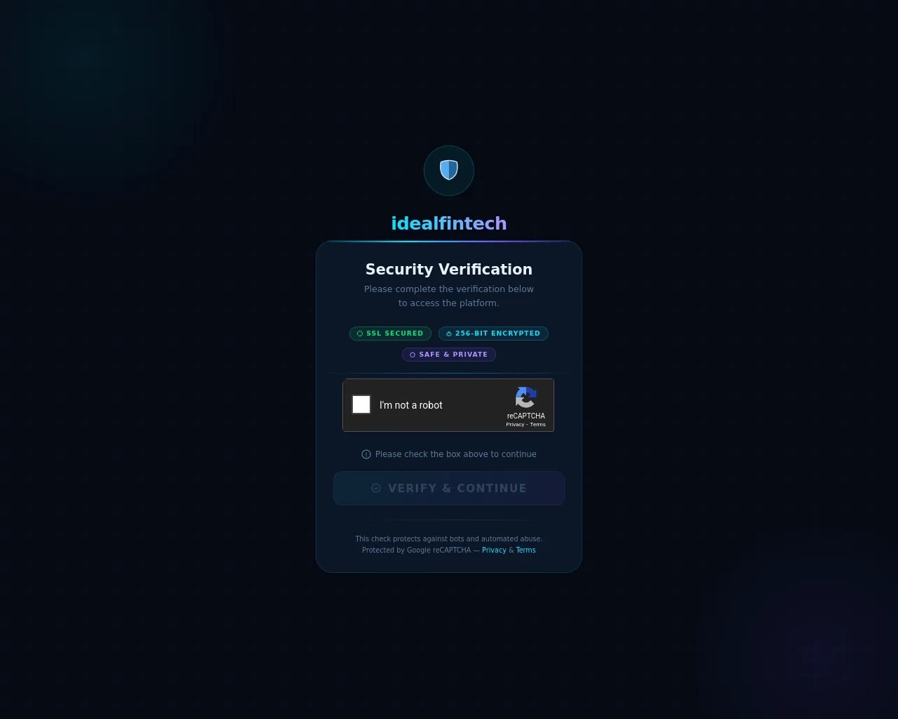 Screenshot of idealfintech.org