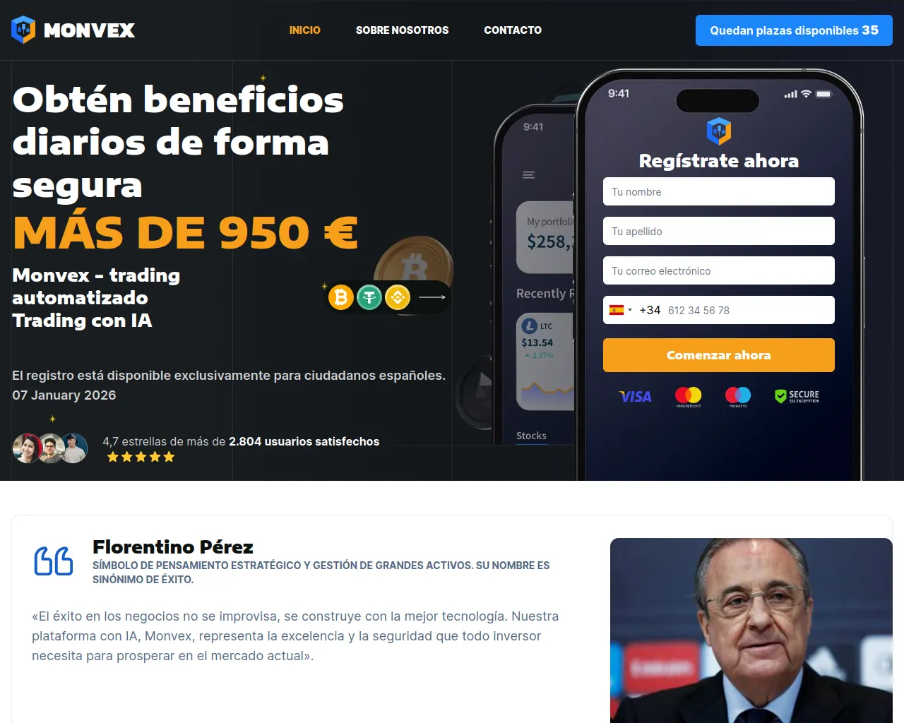 Screenshot of monvex-es.com