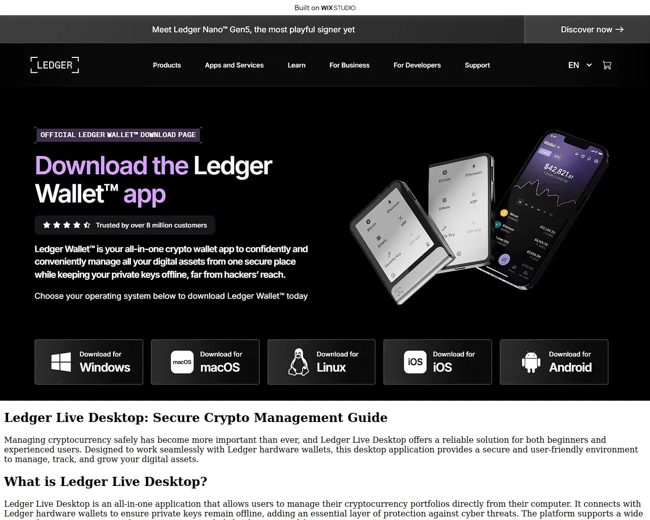 Screenshot of dskto-ldgerlive.wixstudio.com