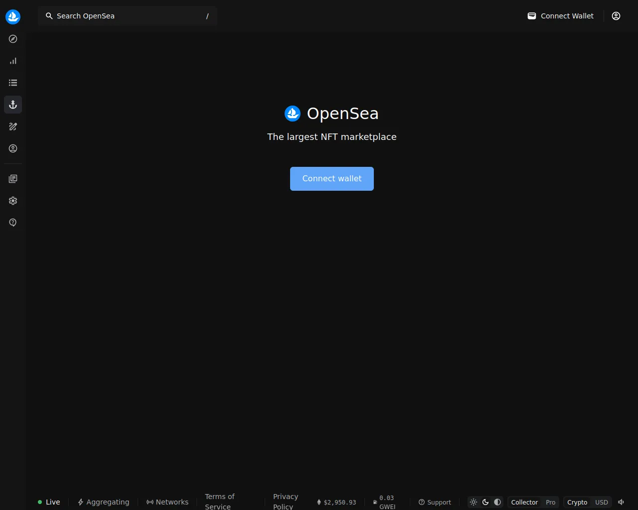 Screenshot of opensea.com.open-buyer.com