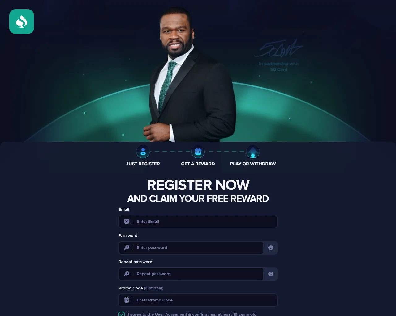 Screenshot of bet50x.com