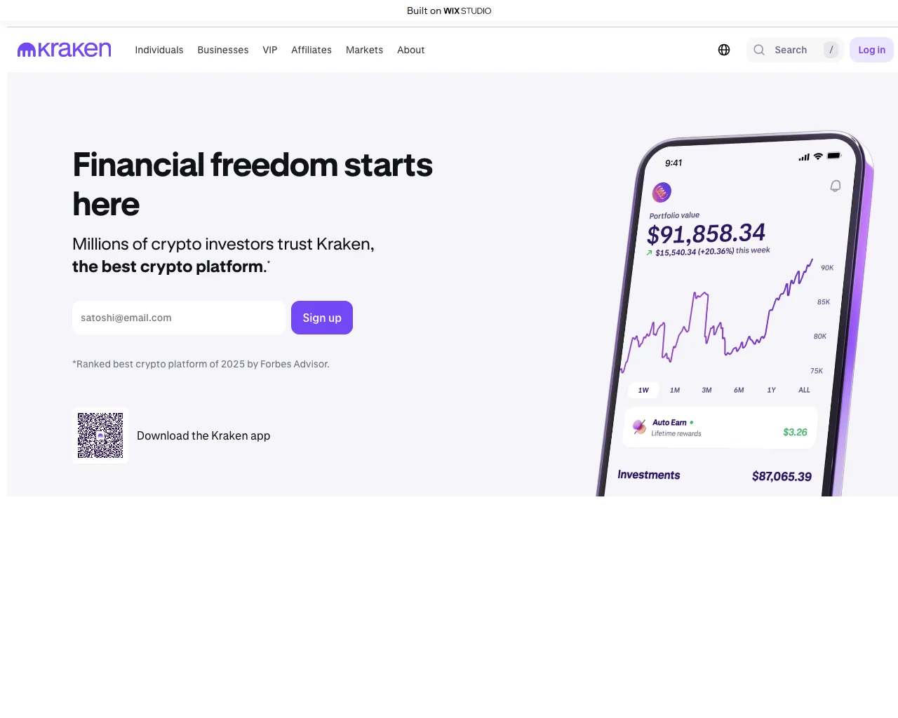 Screenshot of krekan.wixstudio.com