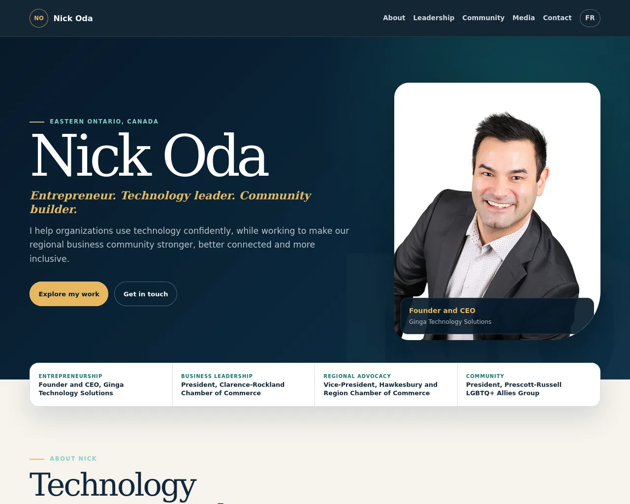 Screenshot of nickoda.ca