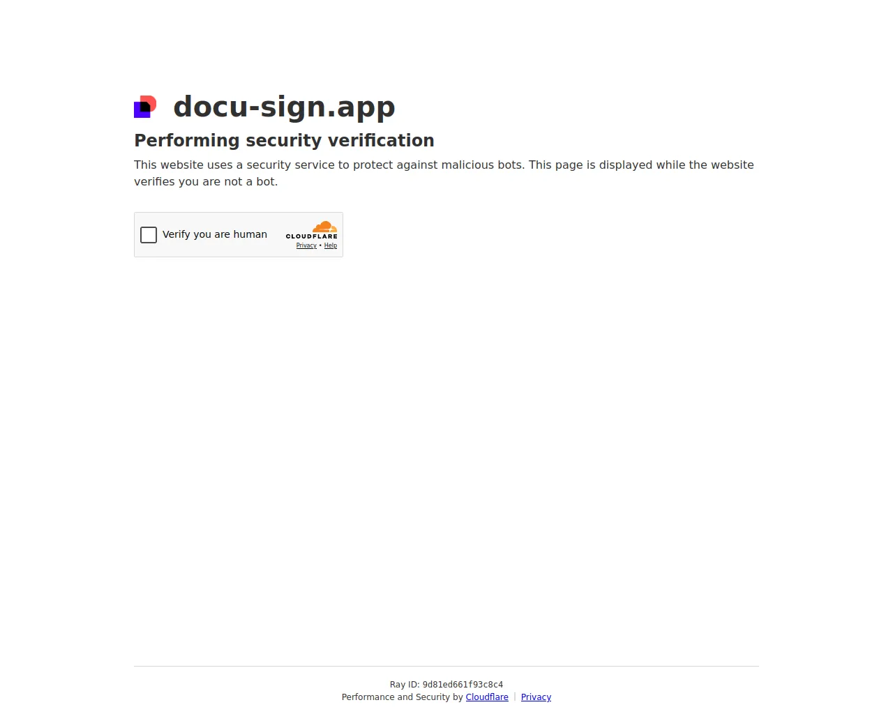 Screenshot of docu-sign.app