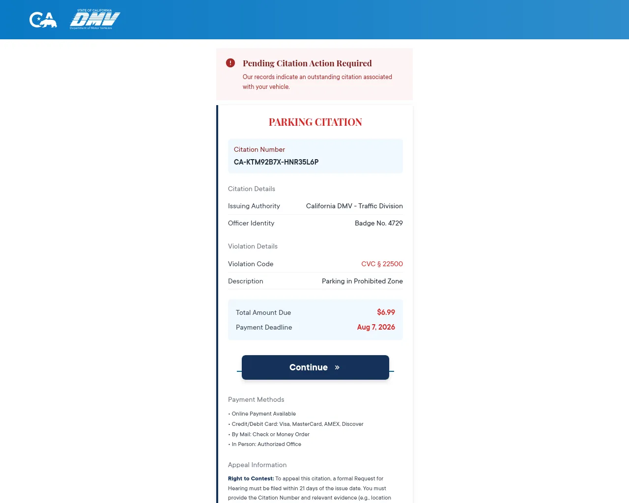 Screenshot of dmv-ca.gnewia.shop