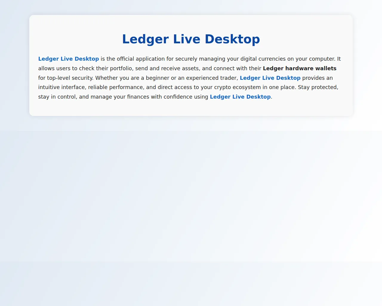 Screenshot of asked-liive-ledger-desktop.pages.dev