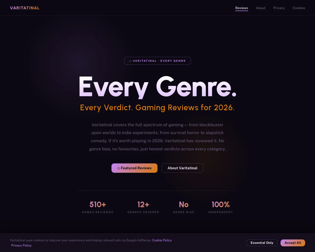 Screenshot of variationala.xyz