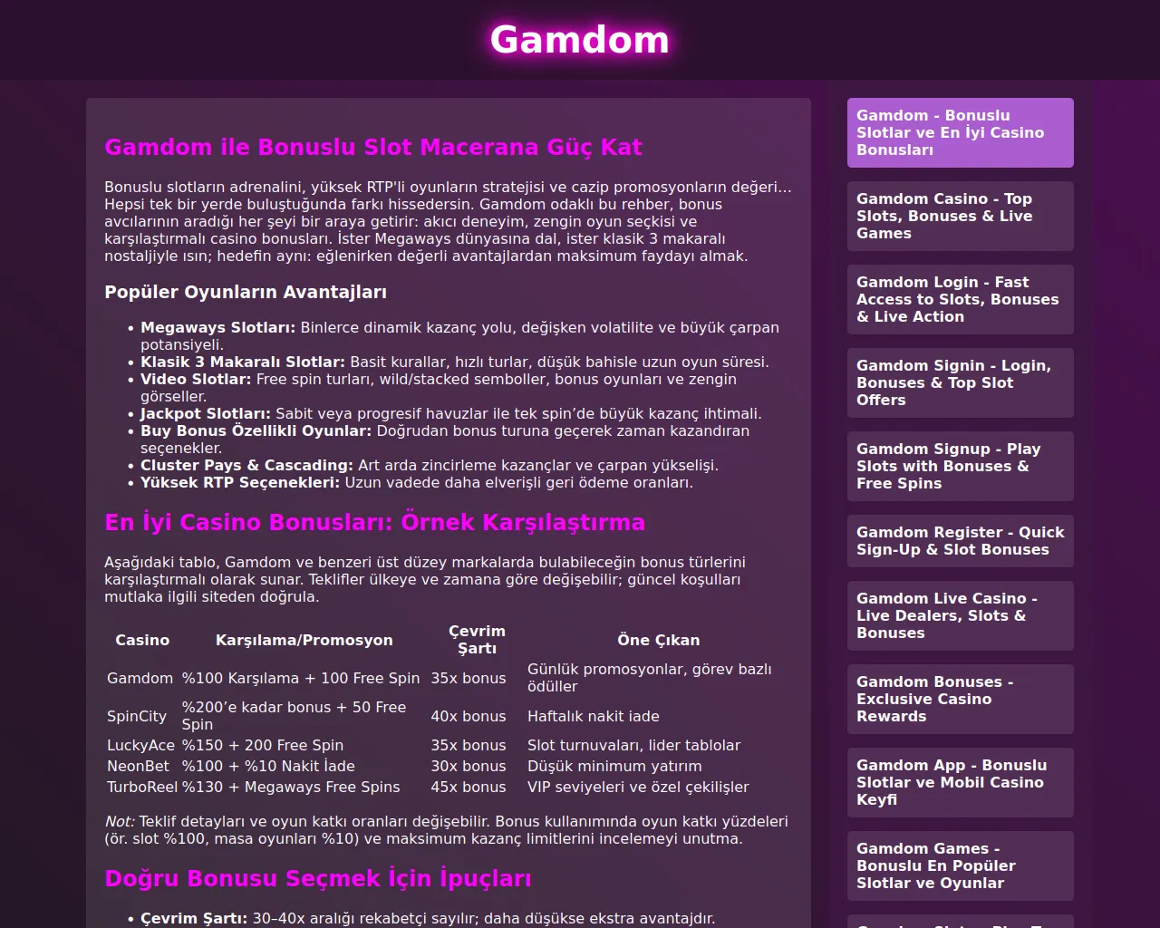 Screenshot of play-gamdom.com